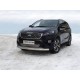 Защита передняя овальная 75х42 мм ТСС для Kia Sorento Prime 2018-2021
