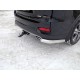 Защита задняя овальные уголки 75х42 мм ТСС для Kia Sorento Prime 2018-2021