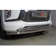 Защита передняя нижняя (двойная) 76,1/42,4 мм ТСС для Mitsubishi Pajero Sport III Рестайлинг 2019 – н.в. 
