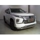 Защита передняя нижняя (двойная) 76,1/42,4 мм ТСС для Mitsubishi Pajero Sport III Рестайлинг 2019 – н.в. 