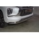 Защита передняя нижняя (овальная) 75х42 мм ТСС для Mitsubishi Pajero Sport III Рестайлинг 2019 – н.в. 