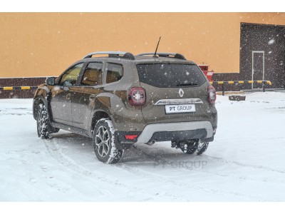 Фаркоп для Renault Duster 2010-2021, 2021-2022, Nissan Terrano 2014-2022, Renault Kaptur 2016-2022 съемное крепление шара под американский квадрат