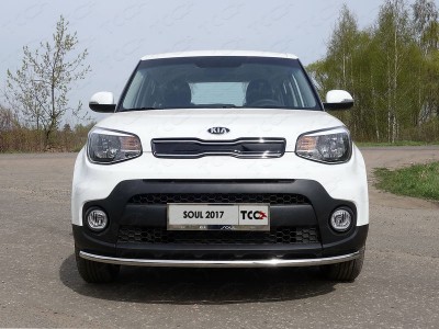 Защита переднего бампера 42 мм для Kia Soul № KIASOUL17-17