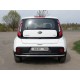 Защита заднего бампера 42 мм ТСС для Kia Soul 2016-2021