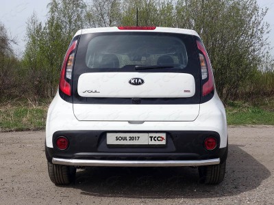 Защита заднего бампера 60 мм для Kia Soul № KIASOUL17-25