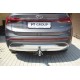 Фаркоп для Hyundai Santa Fe IV рестайлинг 2021-2023, Kia Sorento 2020-н.в. съемное крепление шара под американский квадрат