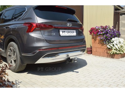 Фаркоп для Hyundai Santa Fe IV рестайлинг 2021-2023, Kia Sorento 2020-н.в. съемное крепление шара под американский квадрат