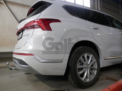 Фаркоп оцинкованный для Hyundai Santa Fe 2020-2023 условно-съемное крепление шара