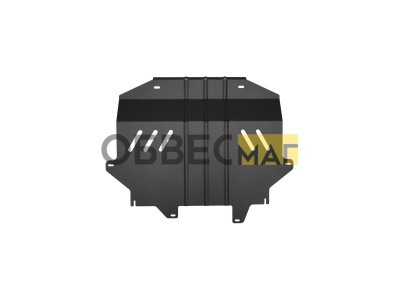 Защита картера и коробки передач для GAC GS3 2024-н.в., Empow 2025-н.в. 1.5 бензин AMT/FWD NLZ сталь, с крепежом / Гак Трампчи ГС3