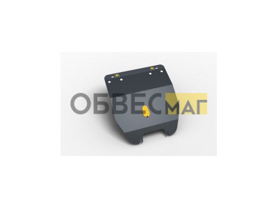 Защита картера для DAEWOO Nexia NEW (1996-) (2 мм) 1,5/1,6 бензин МКПП (крепеж усилен) / Деу Нексия