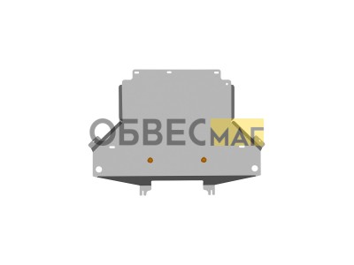 Защита переднего электромотора (с креп.) для ZEEKR 001 (2024-н.в.) электро AT 4WD (алюминий, 3 мм) / Зикр