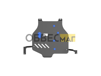 Защита картера для MITSUBISHI Galant (04-) (2,5мм) 2,4 бен. АТ / Митсубиси Галант