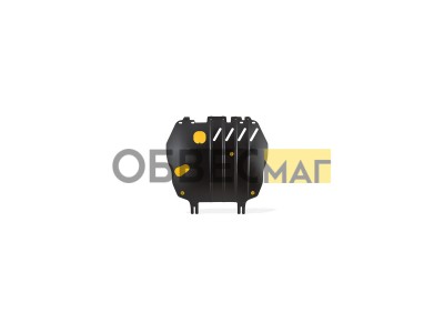 Защита картера для MITSUBISHI ASX 2010-2013, Lancer 2011-н.в., Outlander 2007-2014 (XL), PEUGEOT 4008 2012-н.в. 1.6/2.0 бензин NLZ сталь, с крепежом /