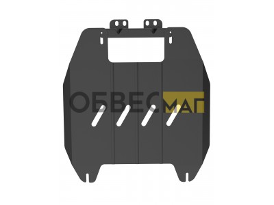 Защита коробки передач для MITSUBISHI Pajero Sport (2006-2016), L200, DC CC (2010-2018) 3.0 бензин, 2.5 дизель АКПП / Митсубиси Паджеро спорт