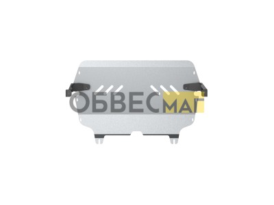 Защита картера и коробки передач для SKODA Octavia II (2009-2012), Superb (2009-2012), VW Caddy (2009-2015) 1.4/1.8/2.0 бен. МТ/АТ (алюминий, 3 мм)(с