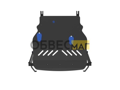 Защита картера и коробки передач для VW Golf IV (98-03) (2,5мм) 1,2/1,6/1,8/2/1,9TD бен.,МТ/АТ (совм. с 51.04.410) / Фольксваген Гольф