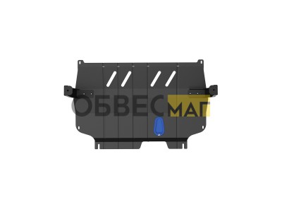 Защита картера и коробки передач для VOLKSWAGEN Polo (10-14), SKODA Rapid, Roomster, Fabia (13-17), 1,4/1,6 бен. МТ/АТ / Фольксваген Поло