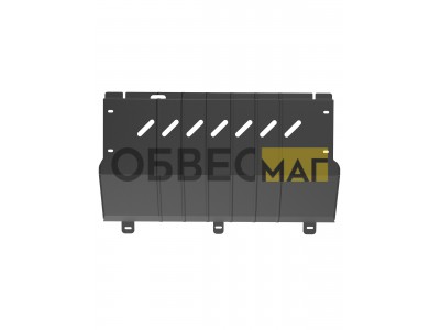 Защита картера и коробки передач для EXEED TXL (M32TFL) (21-) 1,6Т бен. 4WD, VX (M36T) (21-) 2,0Т бен., AT 4WD, ESTEO MX / Эксид ТХЛ