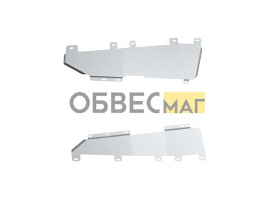 Защита топливных трубок (с креп.) для OMODA C7 (T1GC) FWD/AWD 1.6T бен. DCT (алюминий, 3 мм) / Омода