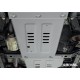 Защита КПП (алюминий) + комплект крепежа для BAIC BJ40 2023-н.в. (V - 2.0, АКПП, полный) 
