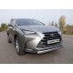 Защита передняя овальная 75х42 мм ТСС для Lexus NX-200t 2014-2017
