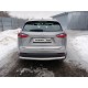 Защита заднего бампера овальная 75х42 мм ТСС для Lexus NX-200t 2014-2017