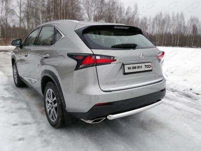 Защита заднего бампера 60 мм для Lexus NX-200t № LEXNX20015T-16
