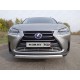 Защита передняя овальная 75х42 мм ТСС для Lexus NX-200t 2014-2017