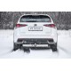 Фаркоп с нержавеющей накладкой для Lexus NX 2014-2021 съемное крепление шара под американский квадрат