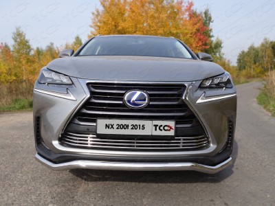 Защита переднего бампера кенгурин 60 мм ТСС для Lexus NX-200t 2014-2017