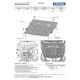 Защита картера + КПП + комплект крепежа, АвтоБРОНЯ, Сталь для Jac S7 2020-, V - 1.5