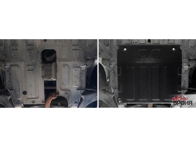 Защита картера + КПП + комплект крепежа, АвтоБРОНЯ, Сталь для Jac S7 2020-, V - 1.5