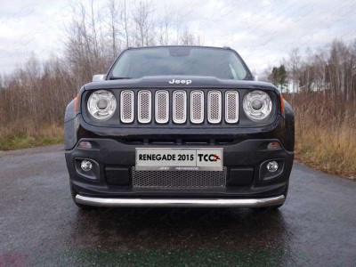 Защита переднего бампера 60 мм для Jeep Renegade № JEEPREN4WD15-01