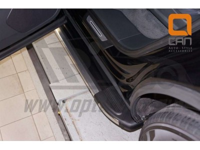 Пороги алюминивые Brilliant Black Турция для Land Rover Discovery Sport 2014-2021