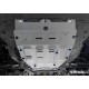 Защита картера (алюминий) + комплект крепежа для Changan CS55 Plus 2022-н.в. (V - 1.5), Uni-S 2024-н.в.