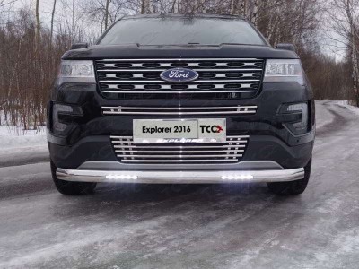 Накладка решётки радиатора верхняя 16 мм для Ford Explorer № FOREXPL16-03