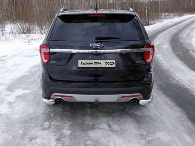 Защита задняя уголки 76 мм для Ford Explorer № FOREXPL16-21