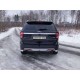 Защита задняя овальные уголки 75х42 мм ТСС для Ford Explorer 2015-2017