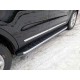 Пороги алюминиевые ТСС с накладкой для Ford Explorer 2015-2017