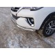 Защита переднего бампера волна 76 мм ТСС для Toyota Fortuner 2017-2020