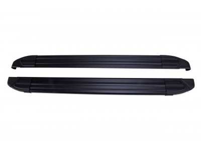 Пороги алюминивые Brilliant Black Турция для Kia Sorento 2012-2020