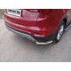 Защита задняя уголки 60 мм ТСС для Hyundai Santa Fe 2015-2018