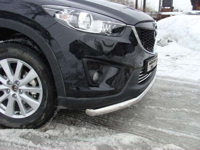 Накладка решётки радиатора 16 мм ТСС для Mazda CX-5 2011-2015