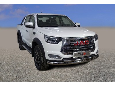 Защита передняя нижняя (двойная) 76,1/42,4 мм для JAC T8 Pro 2020 – н.в. JACT8P23-25