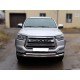 Защита переднего бампера радиусная двойная d-76+60 с подгибами для JAC T8 Pro 2020-н.в.