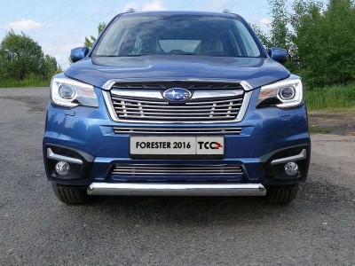 Накладка решётки радиатора верхняя 12 мм для Subaru Forester № SUBFOR16-01