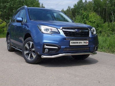 Защита переднего бампера 60 мм для Subaru Forester № SUBFOR16-28