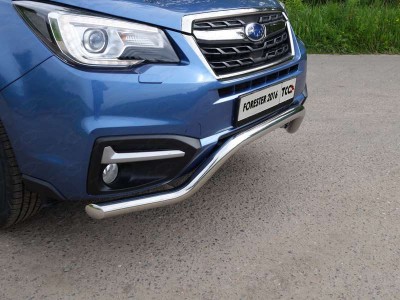 Защита передняя Кенгурятник 60 мм ТСС для Subaru Forester 2016-2018