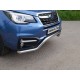 Защита передняя Кенгурятник 60 мм ТСС для Subaru Forester 2016-2018