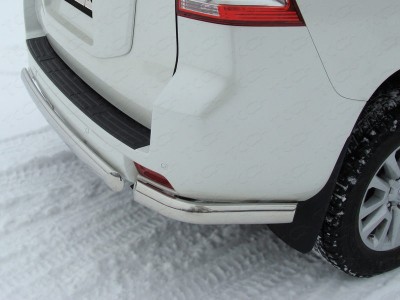 Защита задняя овальные уголки 75х42 мм для Toyota Land Cruiser 150 № TOYLCPR150-09
